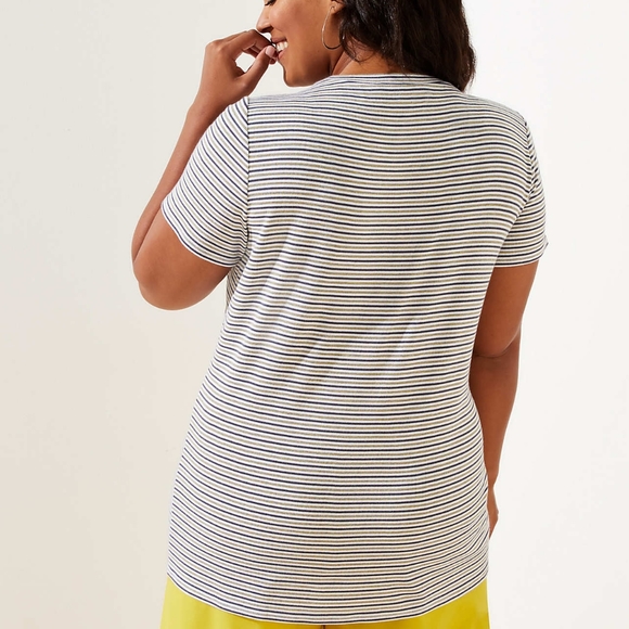 Loft Stripped Ribbed Tee - Picture 3 of 3